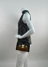 Louis Vuitton Reverse Monogram Petite Malle Trunk Clutch