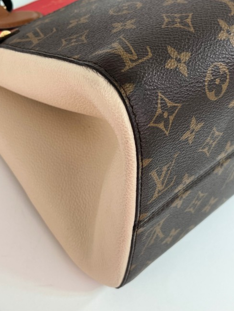 Authentic Louis Vuitton Tricolor Leather Monogram Fold PM Tote