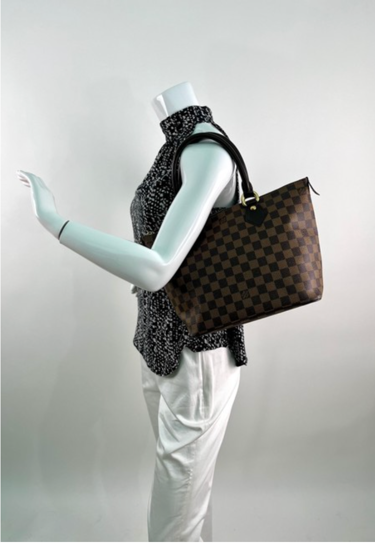 Louis Vuitton Saleya Handbag Damier PM Brown 2247972