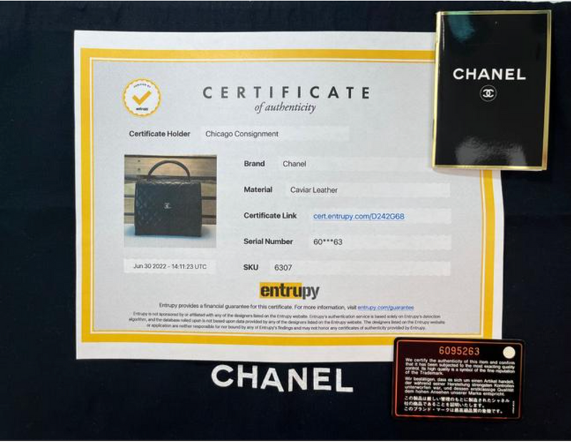entrupy certificate chanel
